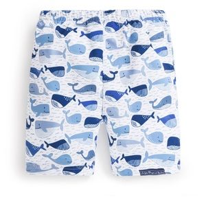 JoJoMamanBebe boys whale swim trunks size 2-3y